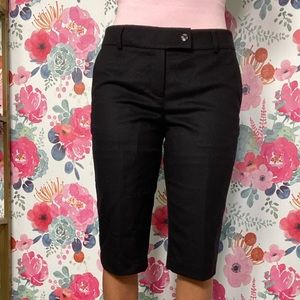 Burberry Wool Knee High Black Pants